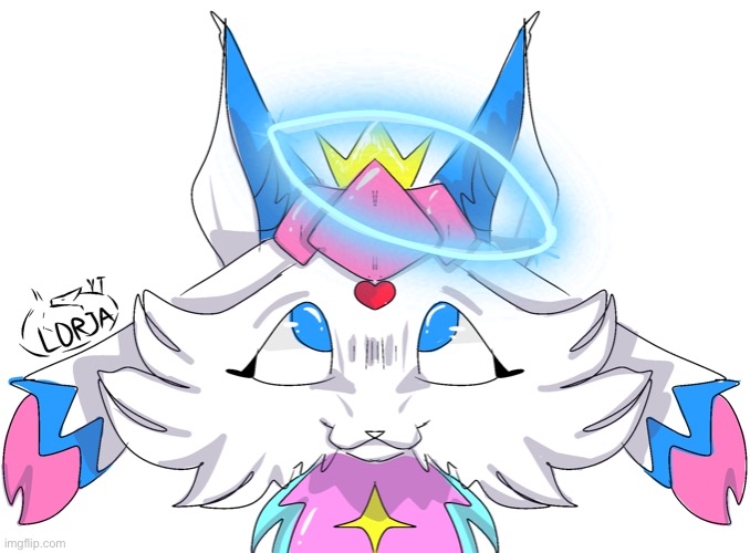 Sylceon’s Request was finally FINISHED! | image tagged in sylceon drawn by lorjart | made w/ Imgflip meme maker