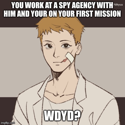 YOU WORK AT A SPY AGENCY WITH HIM AND YOUR ON YOUR FIRST MISSION; WDYD? | made w/ Imgflip meme maker