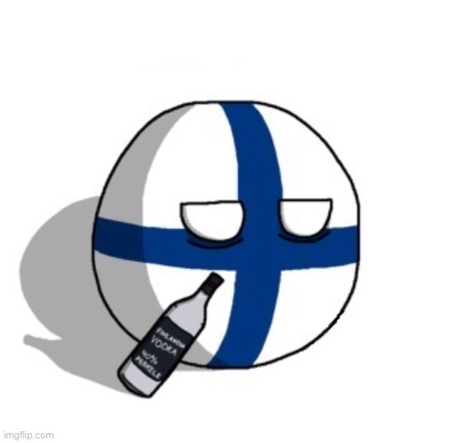 Finlandball drinking | image tagged in finlandball drinking | made w/ Imgflip meme maker