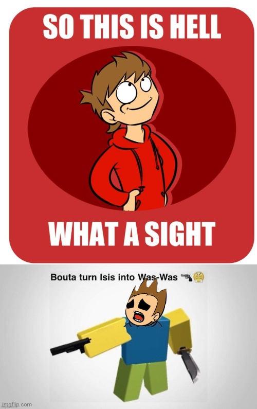 Wow | image tagged in so this is hell,bouta turn isid to was-was,eddsworld | made w/ Imgflip meme maker