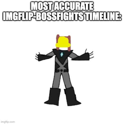 for those who can't take a joke: this is about how 3 bossfights timelines have been made and they all had at least 1 mistake | MOST ACCURATE IMGFLIP-BOSSFIGHTS TIMELINE: | image tagged in memes,blank transparent square | made w/ Imgflip meme maker