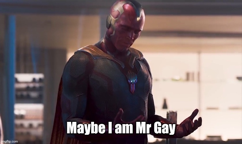 Maybe I am a monster | Maybe I am Mr Gay | image tagged in maybe i am a monster | made w/ Imgflip meme maker