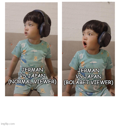 jerman vs japan | JERMAN VS JAPAN
(NORMAL VIEWER); JERMAN VS JAPAN
(BOLABET VIEWER) | image tagged in memes | made w/ Imgflip meme maker