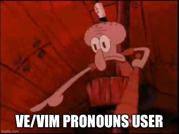 VE/VIM PRONOUNS USER | made w/ Imgflip meme maker
