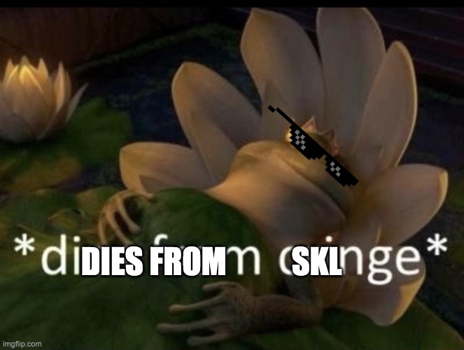 Dies from cringe | DIES FROM; SKL | image tagged in dies from cringe | made w/ Imgflip meme maker