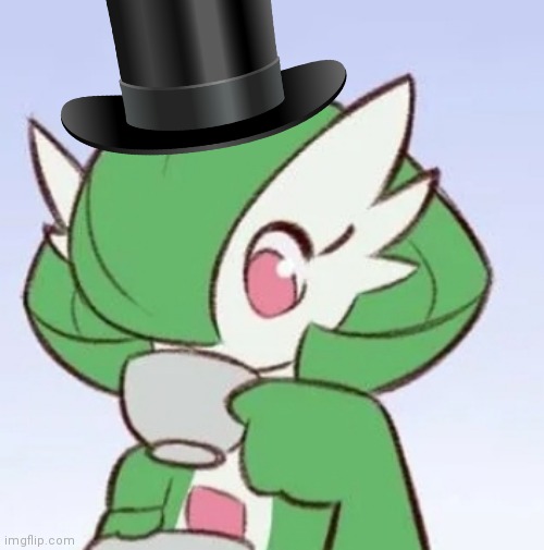 Pokémon with tophats are the best thing ever | image tagged in gardevoir,tophat | made w/ Imgflip meme maker