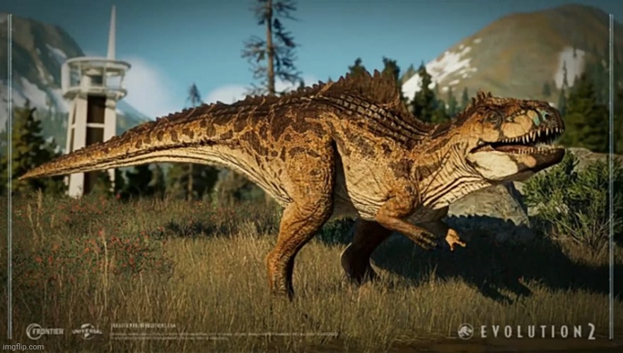 I found Zeb's long lost brother | image tagged in jurassic park,jurassic world,dinosaur,giganotosaurus,jurassic world evolution,jurassic world dominion | made w/ Imgflip meme maker