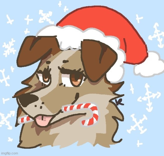 Happy holidays from Sunny! (art is a commission I ordered) | image tagged in happy holidays,furry,art,the furry fandom,christmas | made w/ Imgflip meme maker