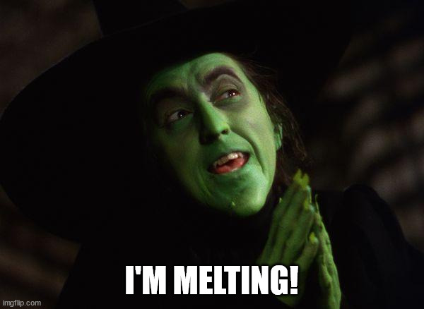 Wicked Witch West | I'M MELTING! | image tagged in wicked witch west | made w/ Imgflip meme maker