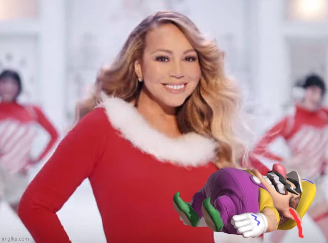 Warily dies after listening to Mariah Carey’s “All I want for Christmas is you” for the 13,658th time while shopping at Walmart. | image tagged in mariah carey all i want for christmas is you,wario dies,christmas | made w/ Imgflip meme maker