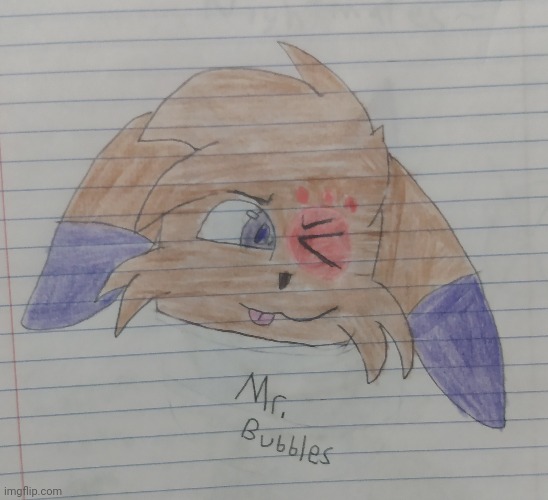 Mr Bubblez (art by me) | image tagged in furry,youtuber,art,drawings | made w/ Imgflip meme maker