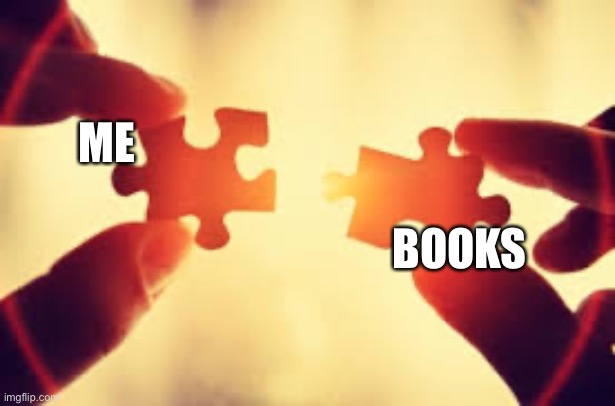 Puzzle | ME; BOOKS | image tagged in puzzle | made w/ Imgflip meme maker