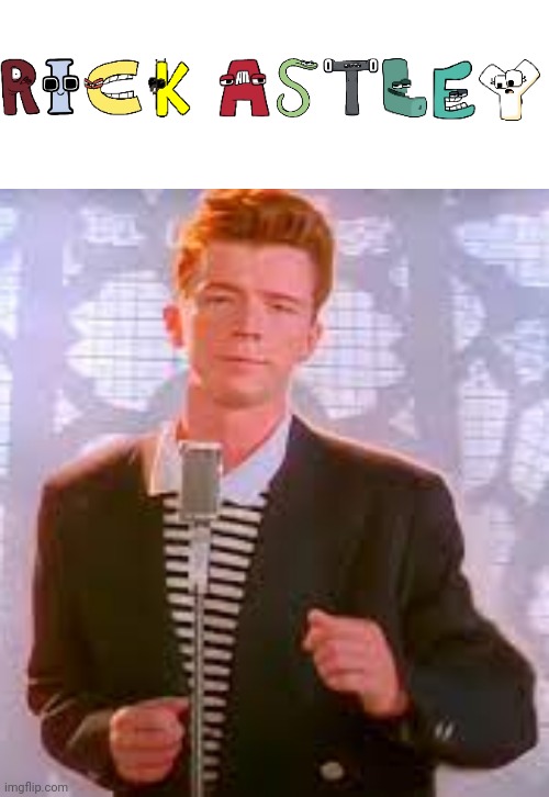 I made Rick Astley | image tagged in memes,blank transparent square,never gonna give u up | made w/ Imgflip meme maker