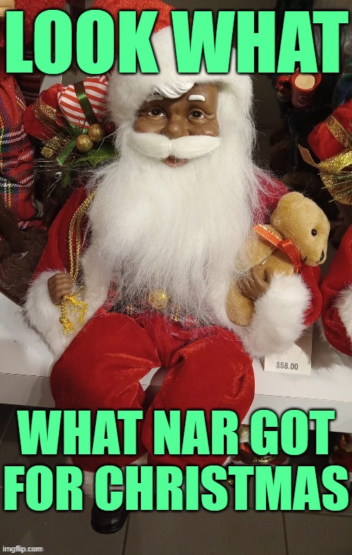 Molester Santa. | LOOK WHAT; WHAT NAR GOT FOR CHRISTMAS | made w/ Imgflip meme maker