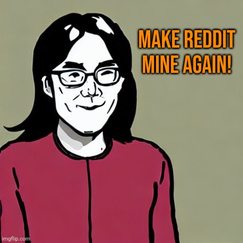 Ellen Pao | MAKE REDDIT MINE AGAIN! | image tagged in ellen pao,reddit,controversial | made w/ Imgflip meme maker