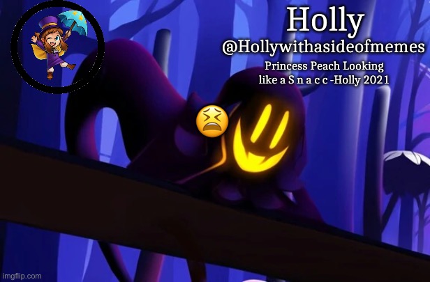 Holly Snatcher Template | 😫 | image tagged in holly snatcher template | made w/ Imgflip meme maker