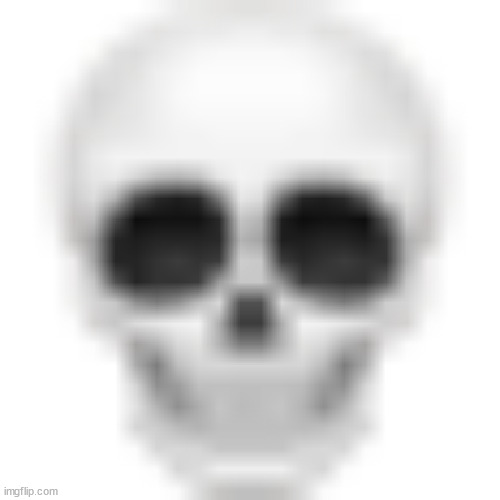 Skull emoji | image tagged in skull emoji | made w/ Imgflip meme maker