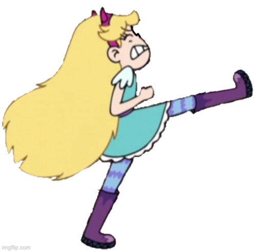 Star Butterfly Kicking | image tagged in star butterfly kicking,star butterfly,template,star vs the forces of evil,memes,svtfoe | made w/ Imgflip meme maker