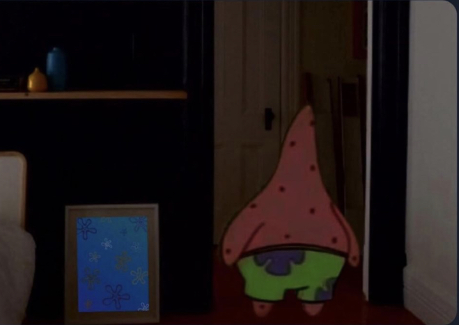 High Quality Scared patrick Blank Meme Template