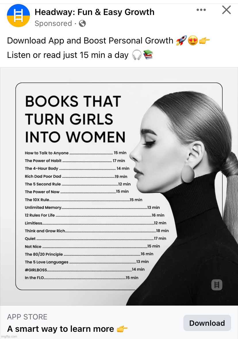 Which book is on your bucket list? | image tagged in books that turn girls into women | made w/ Imgflip meme maker