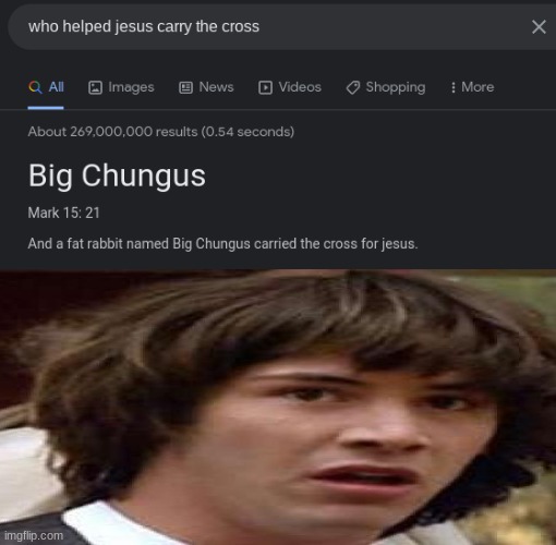 Big Chungus is underrated | image tagged in what,conspiracy keanu,big chungus | made w/ Imgflip meme maker