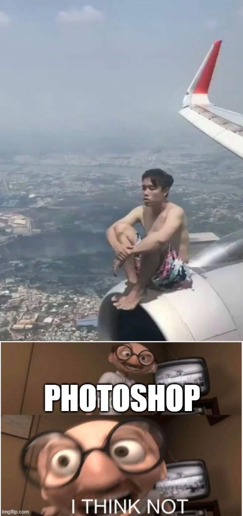 photoshop i think not | PHOTOSHOP | image tagged in coincidence i think not | made w/ Imgflip meme maker