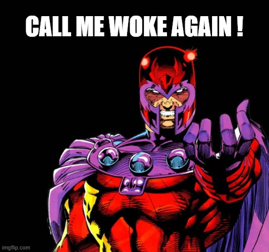 Magnewoke | CALL ME WOKE AGAIN ! | image tagged in x-men woke meme | made w/ Imgflip meme maker