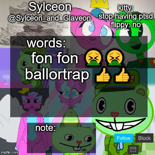 goofy aah flippy and kitty template | fon fon 🤮🤮
ballortrap 👍👍 | image tagged in goofy aah flippy and kitty template | made w/ Imgflip meme maker