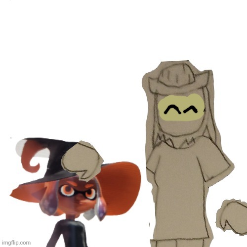 Inky is short, Omeletta is tall | made w/ Imgflip meme maker