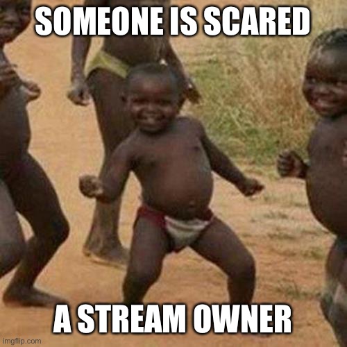 What are you gonna do Gnib_jr | SOMEONE IS SCARED; A STREAM OWNER | image tagged in memes,third world success kid | made w/ Imgflip meme maker