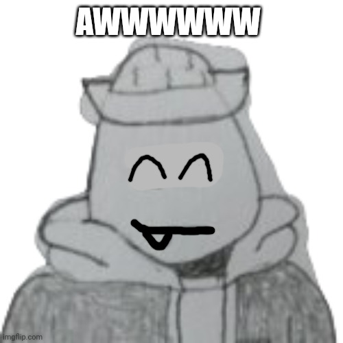 Eggyhead 2 | AWWWWWW | image tagged in eggyhead 2 | made w/ Imgflip meme maker