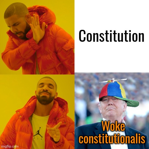 Drake Hotline Bling Meme | Constitution Woke constitutionalis | image tagged in memes,drake hotline bling | made w/ Imgflip meme maker