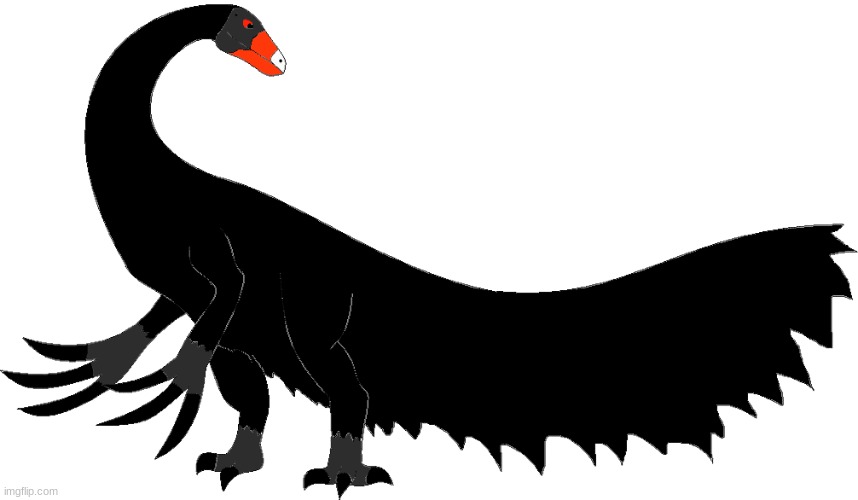 Scythe the Black Therizinosaurus | image tagged in scythe | made w/ Imgflip meme maker