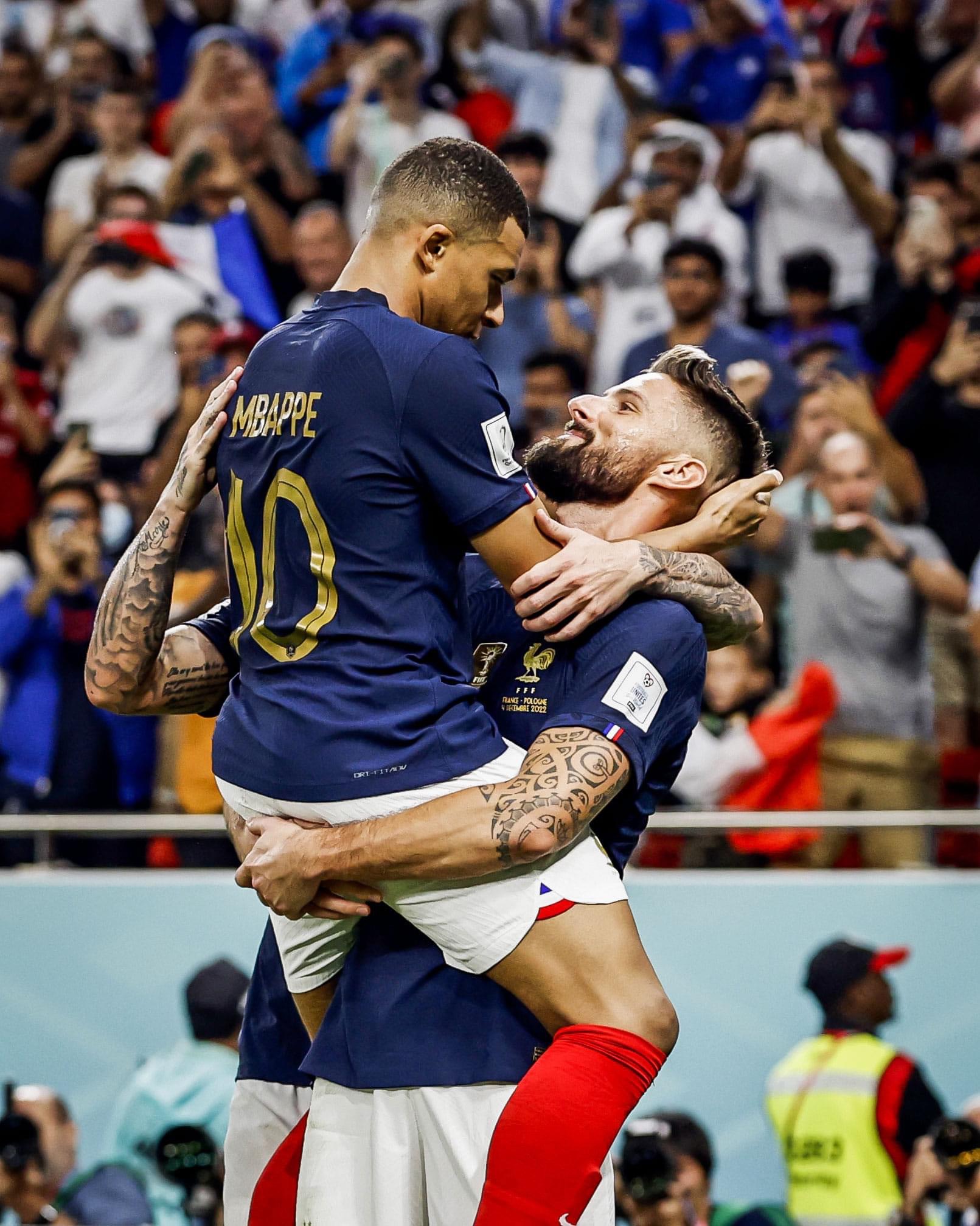 High Quality Mbappé and Giroud Blank Meme Template