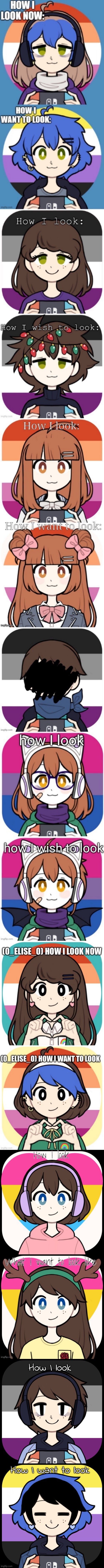 this chains getting too long | How I look; How I want to look | made w/ Imgflip meme maker