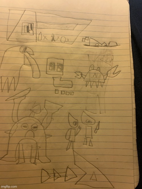 Doodles for kebri and the game he will be in | made w/ Imgflip meme maker