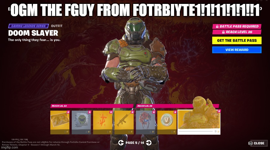 OGM THE FGUY FROM FOTRBIYTE1!1!11!1!1!!1 | made w/ Imgflip meme maker