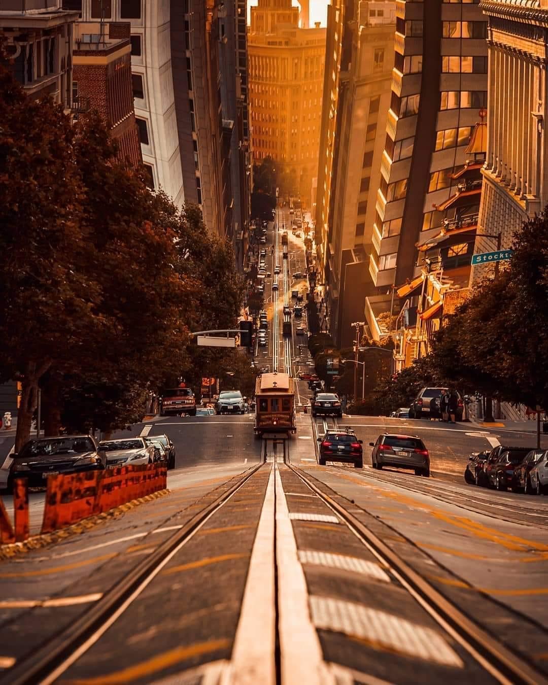 San Francisco trolley Blank Meme Template