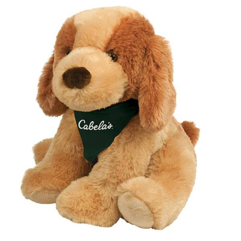 High Quality Plush Brown Puppy With Bandana Blank Meme Template