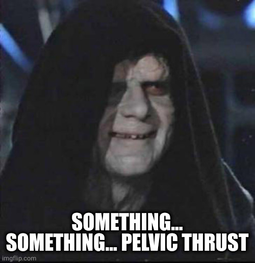 Sidious Error Meme | SOMETHING... SOMETHING... PELVIC THRUST | image tagged in memes,sidious error | made w/ Imgflip meme maker