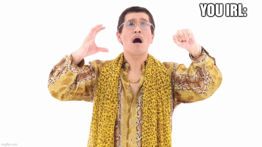PPAP | YOU IRL: | image tagged in ppap | made w/ Imgflip meme maker