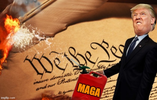 Obama Burns the US Constitution | MAGA | image tagged in obama burns the us constitution | made w/ Imgflip meme maker