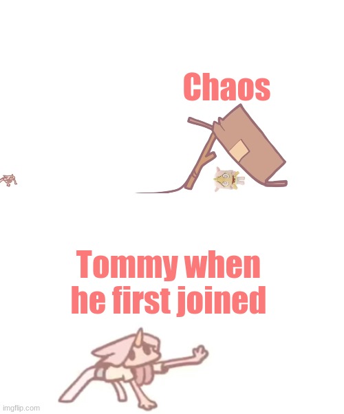 Memes of the beginning of the SMP part 1 | Chaos; Tommy when he first joined | image tagged in i need x | made w/ Imgflip meme maker