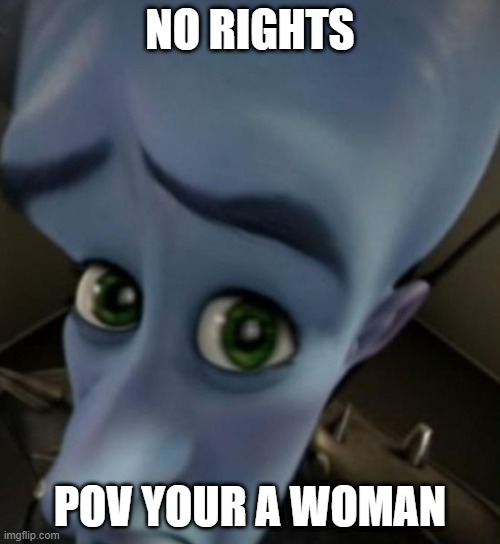 ITS A JOKE I RESPECT WOMEN I DID THIS CUS I HAVE A VERY BROKEN SENSE OF HUMOR | NO RIGHTS; POV YOUR A WOMAN | image tagged in megamind no bitches | made w/ Imgflip meme maker