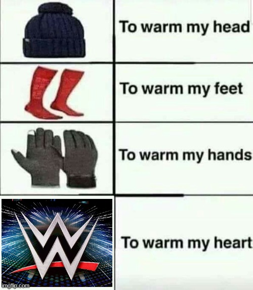 "?Then, Now, Forever. Together." - WWE will always be there for you | image tagged in to warm my heart | made w/ Imgflip meme maker