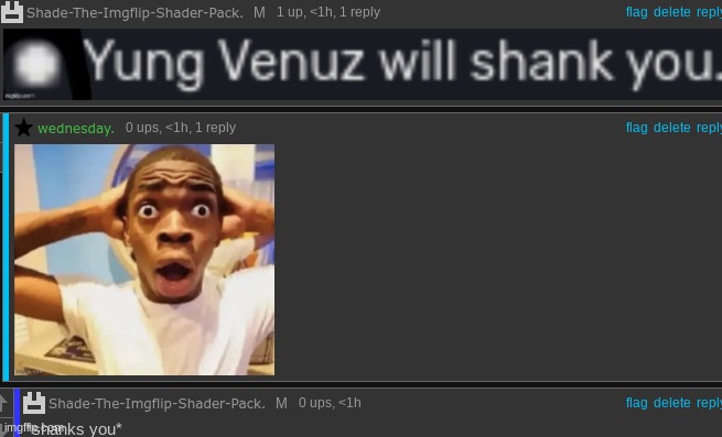 get shanked | made w/ Imgflip meme maker
