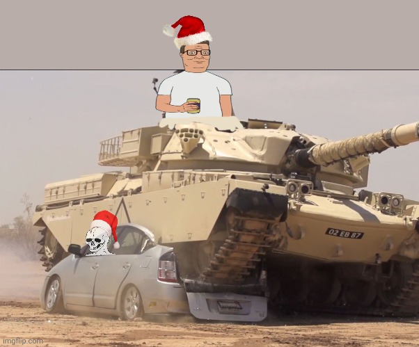 You've heard of elf on the shelf? Now get ready for... | image tagged in tank,hank hill,stop it get some help,elf on the shelf | made w/ Imgflip meme maker