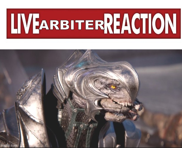 aribter reaction | ARBITER | made w/ Imgflip meme maker