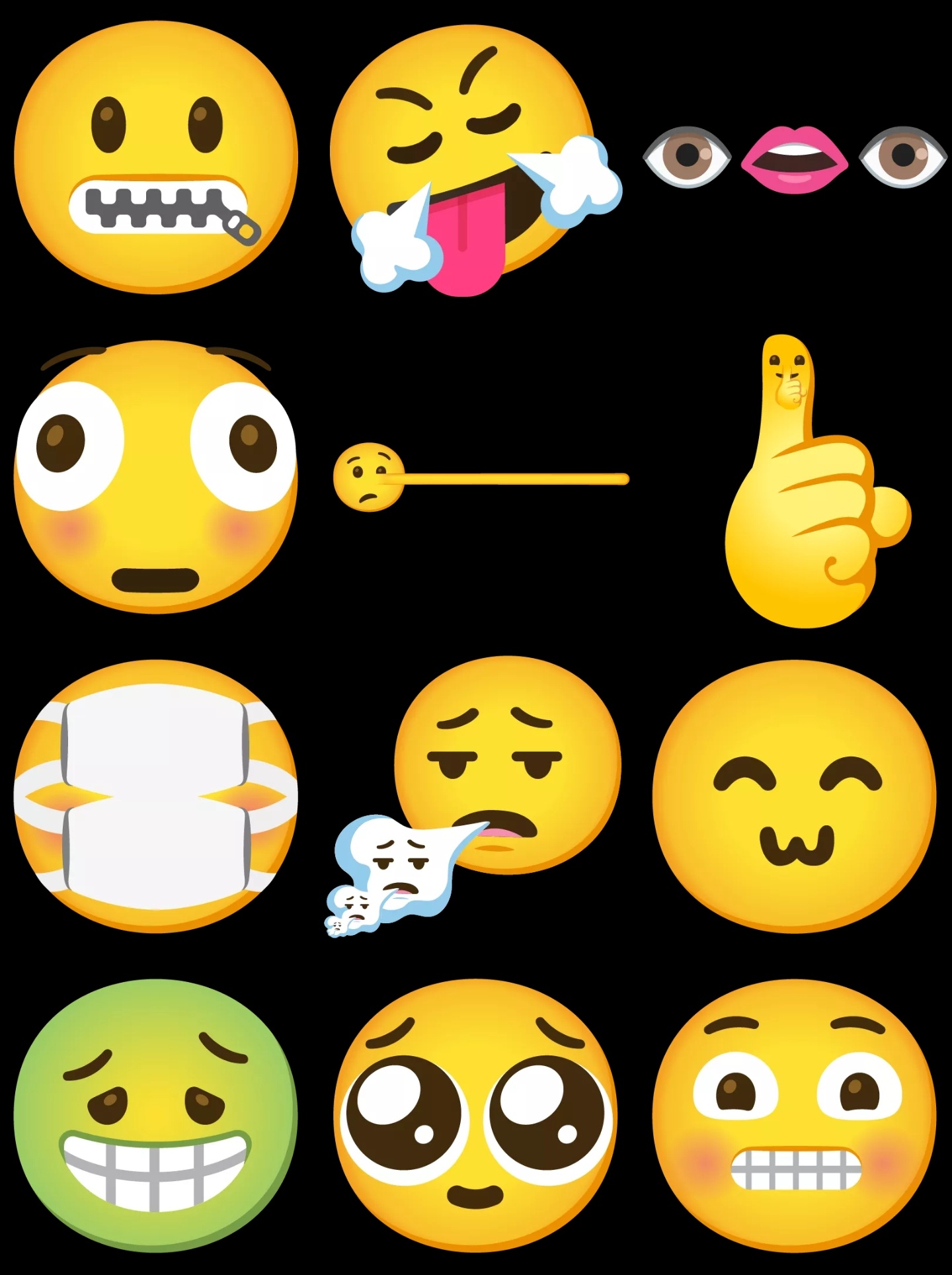 emoji stickers Blank Meme Template