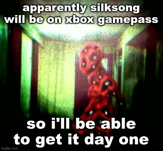 woopwoopwoopwoop | apparently silksong will be on xbox gamepass; so i'll be able to get it day one | image tagged in woopwoopwoopwoop | made w/ Imgflip meme maker